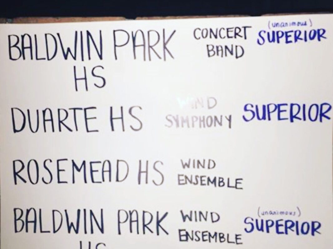 BPUSD Band and Orchestra Festival Unanimous Superior