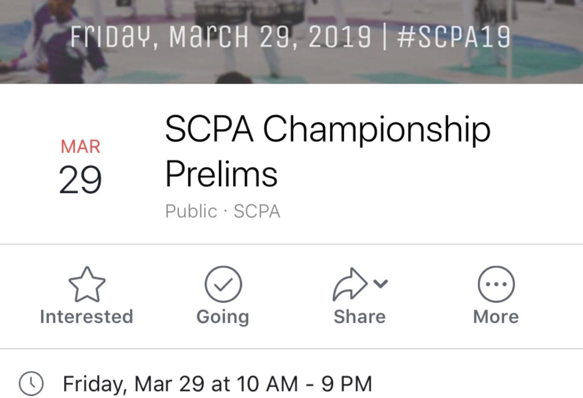 Event: SCPA – WGI Western Percussion Championship-Prelims